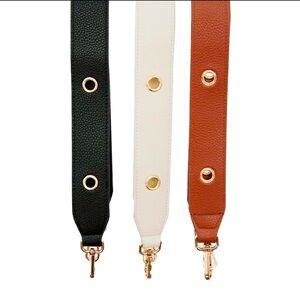NEW Vegan Pebbled Leather Eyelet Straps